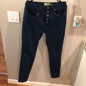 Denim skinny jeans